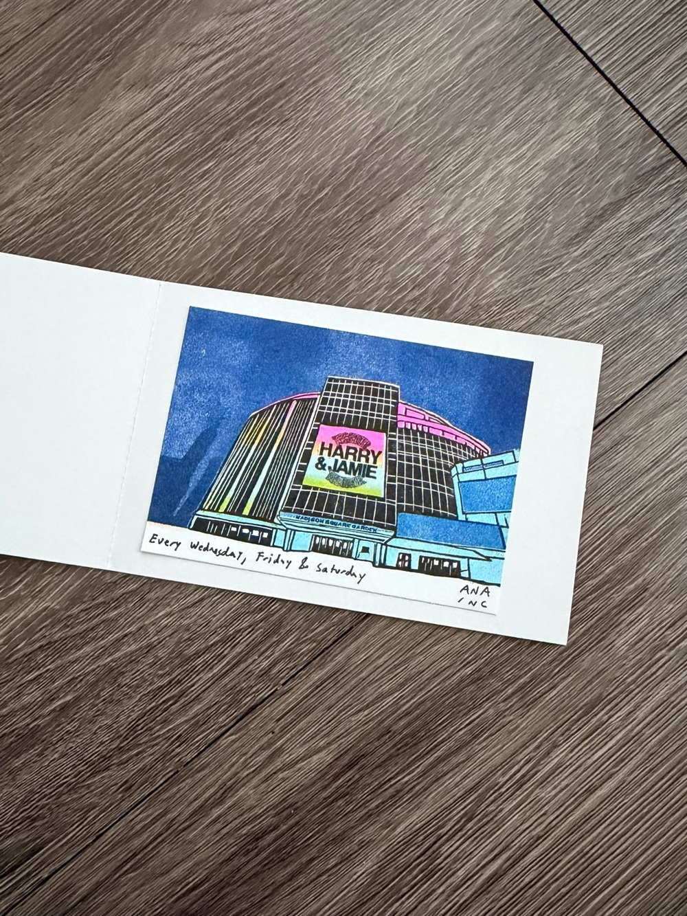 Harry Styles x Inciardi Madison Square Garden Print